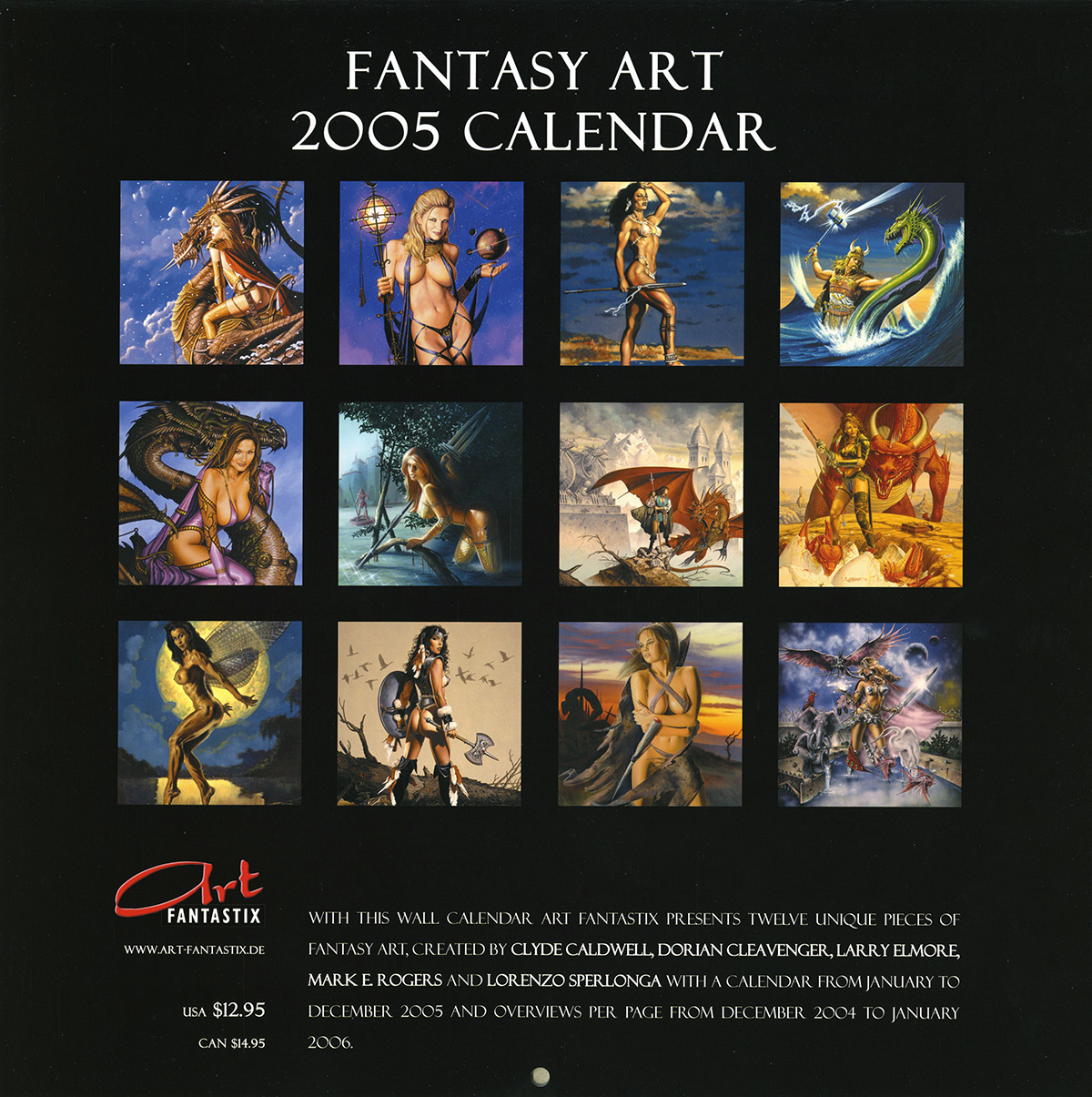 Art Fantastix 2005 Fantasy Art Calendar – Clyde Caldwell Online
