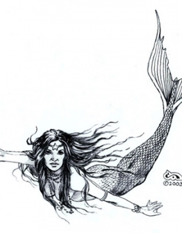 Dibujo De Sirena