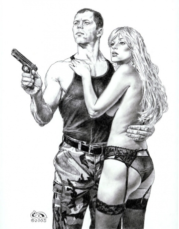 Mike y Anastasia Dibujo